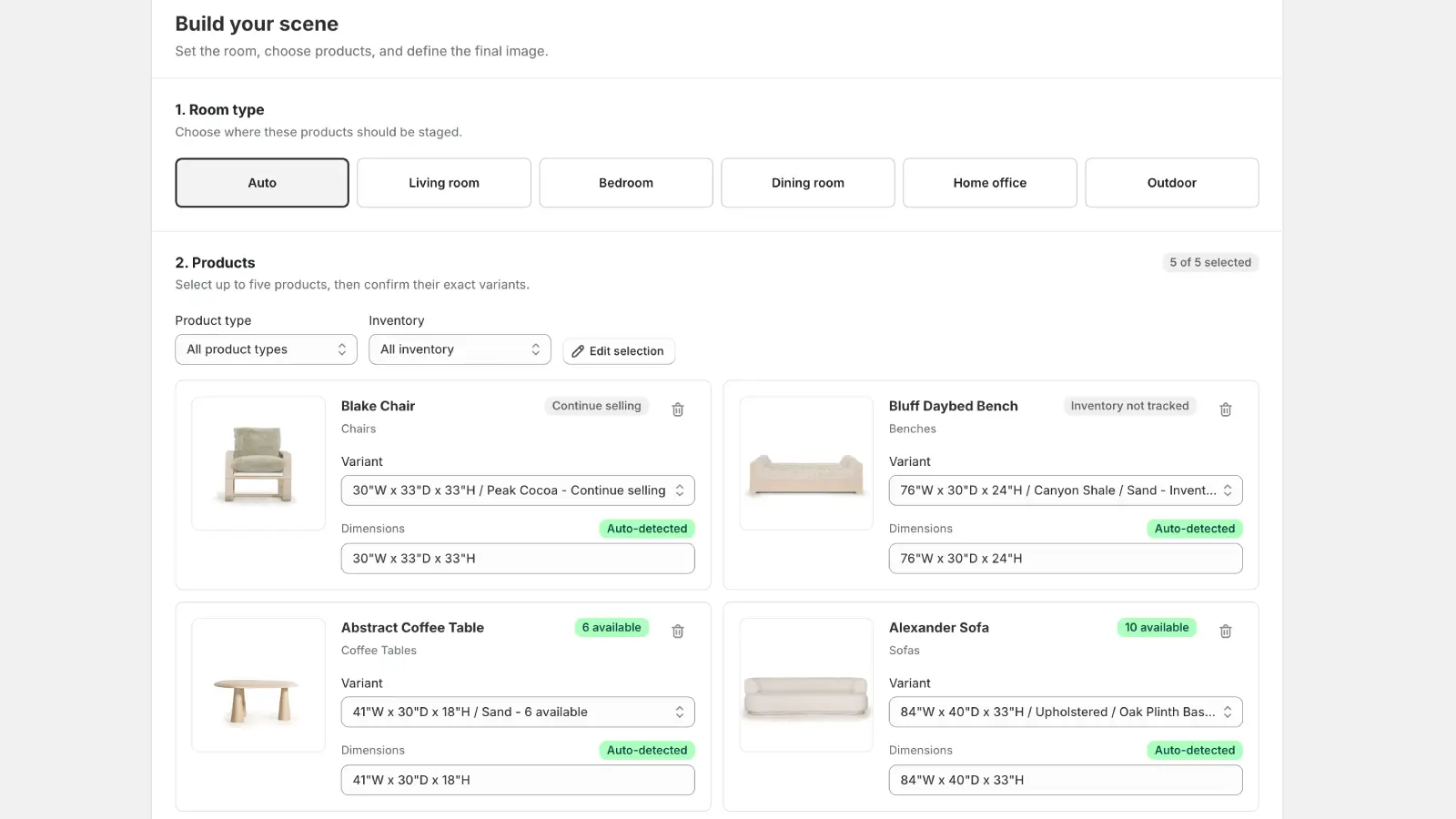 ScenePose product composer